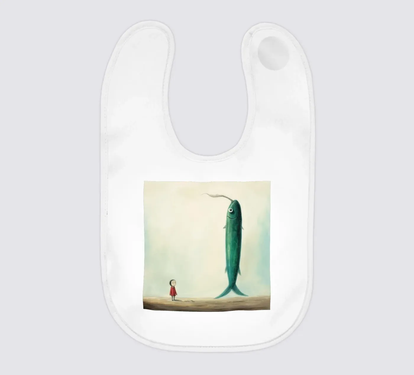 Minimal Eel Babylätzchen von Minimal Animal Art