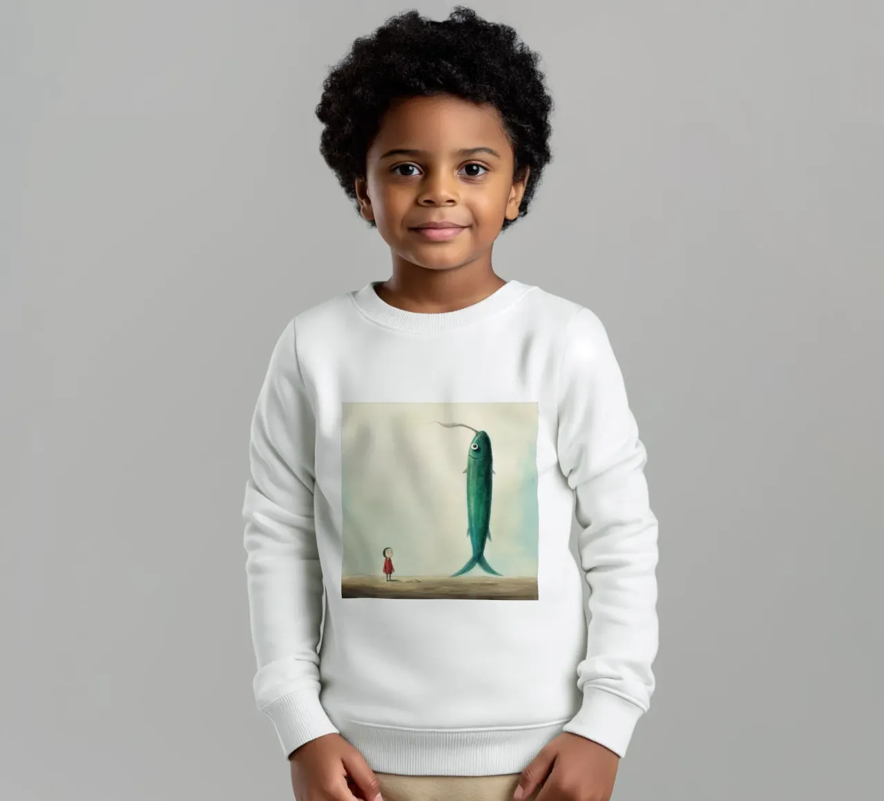 Puntata minima 4 felpa bambino da Minimal Animal Art