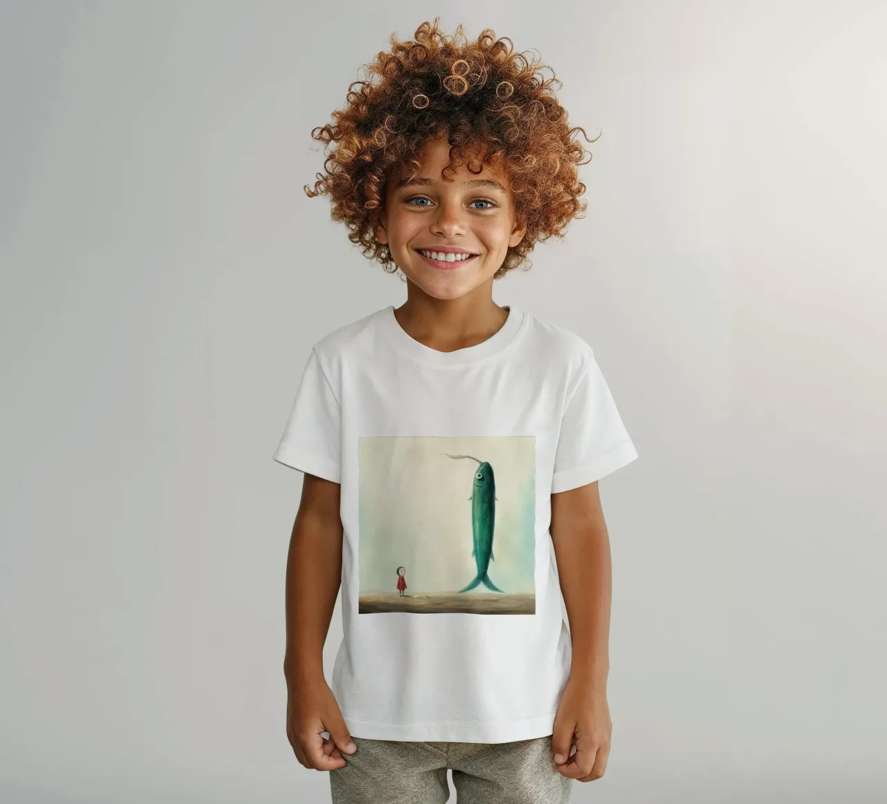 Minimo Eel t-shirt bambini da Minimal Animal Art