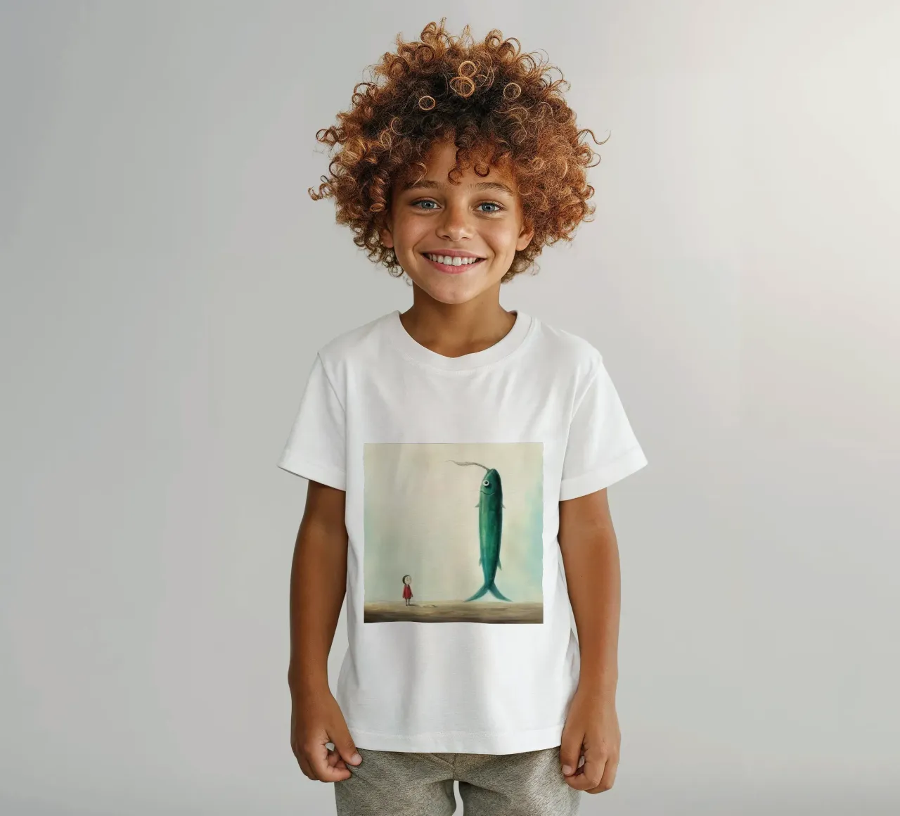 Minimo Eel t-shirt bambini da Minimal Animal Art