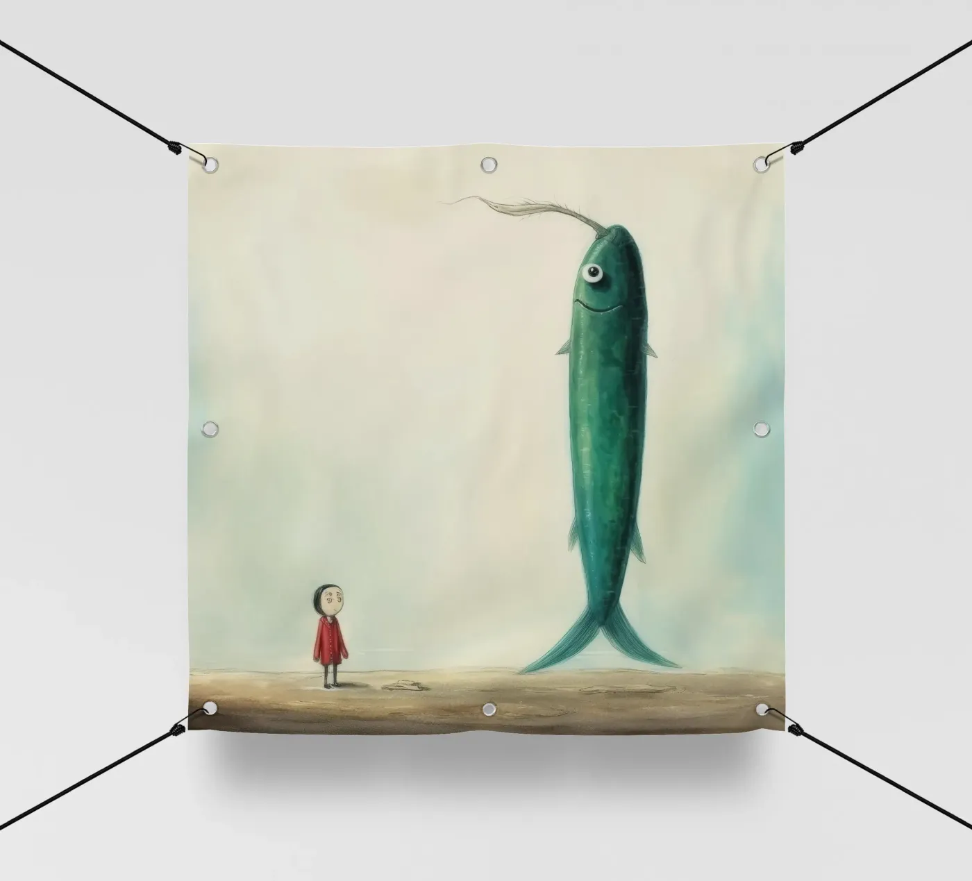 Minimal Eel bâche pvc de Minimal Animal Art