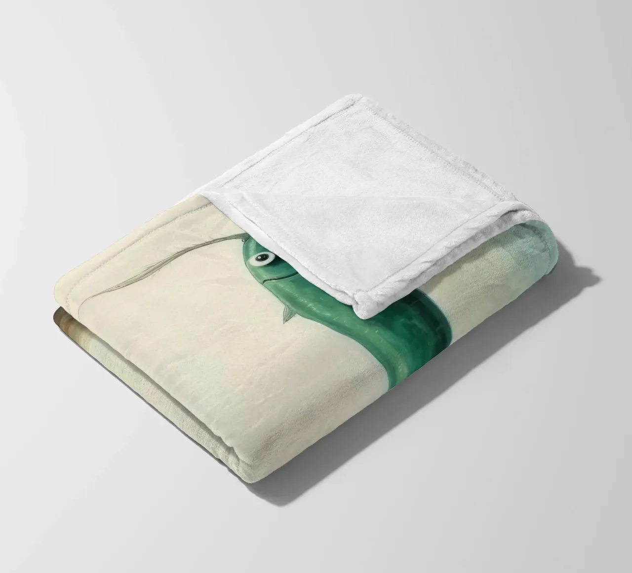 Minimaal Eel fleecedeken van Minimal Animal Art