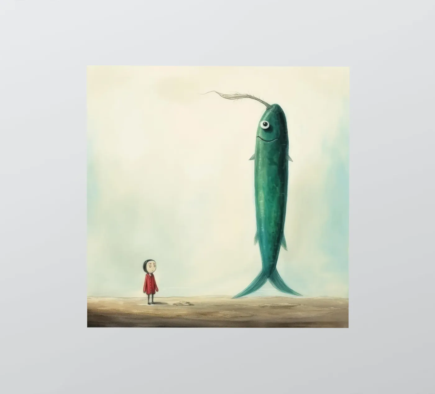 Minimal Eel adesivo da Minimal Animal Art