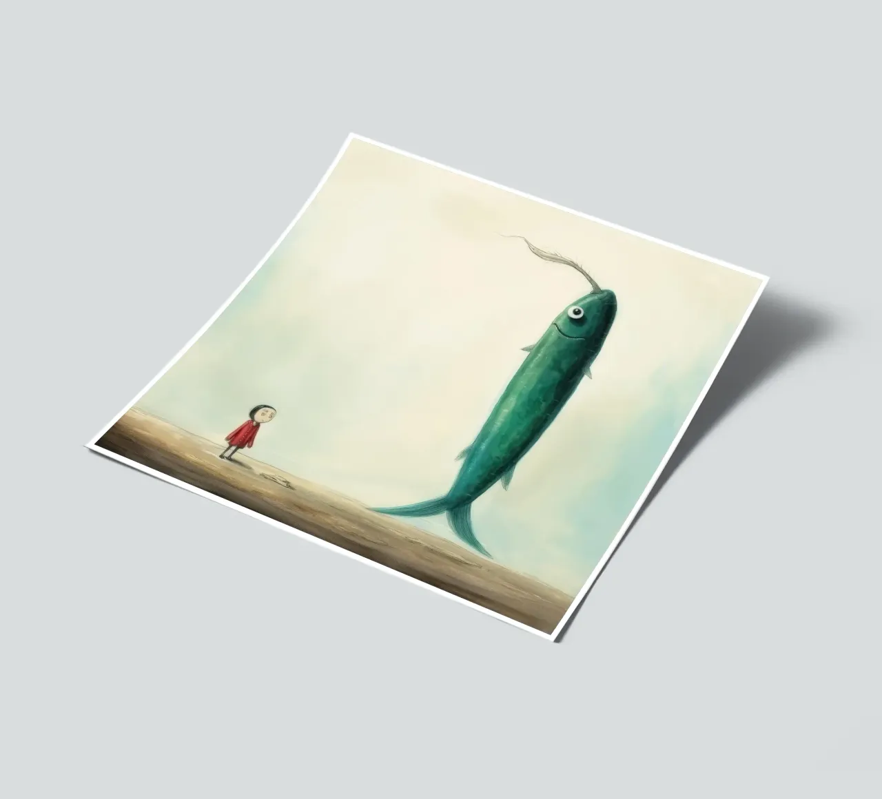 Minimal Eel foglio adesivo da Minimal Animal Art