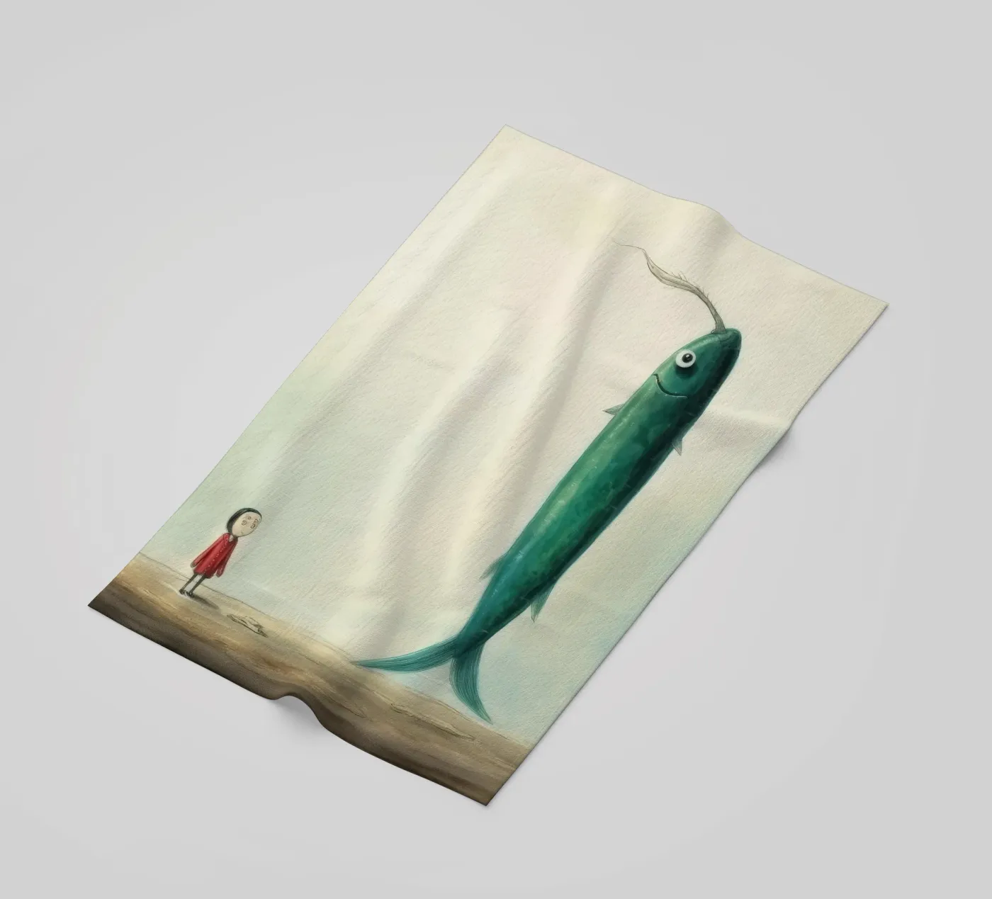 Minimal Eel serviette de plage de Minimal Animal Art