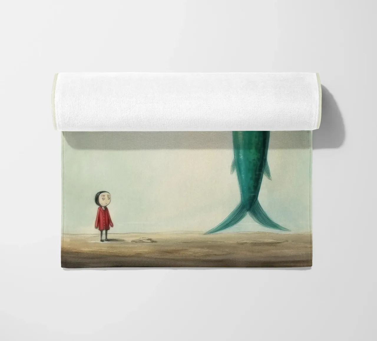 Minimum inzet 4 strandhanddoek van Minimal Animal Art