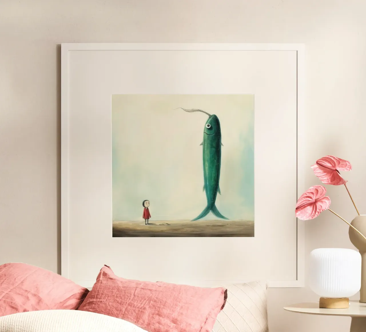 Minimo Eel poster da Minimal Animal Art