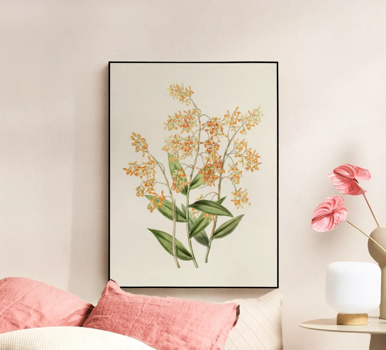 Orchidea gialla plexiglass da Botanical