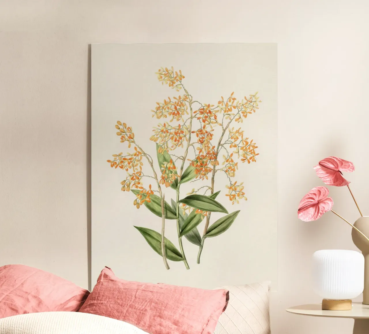 Orchidea gialla plexiglass da Botanical