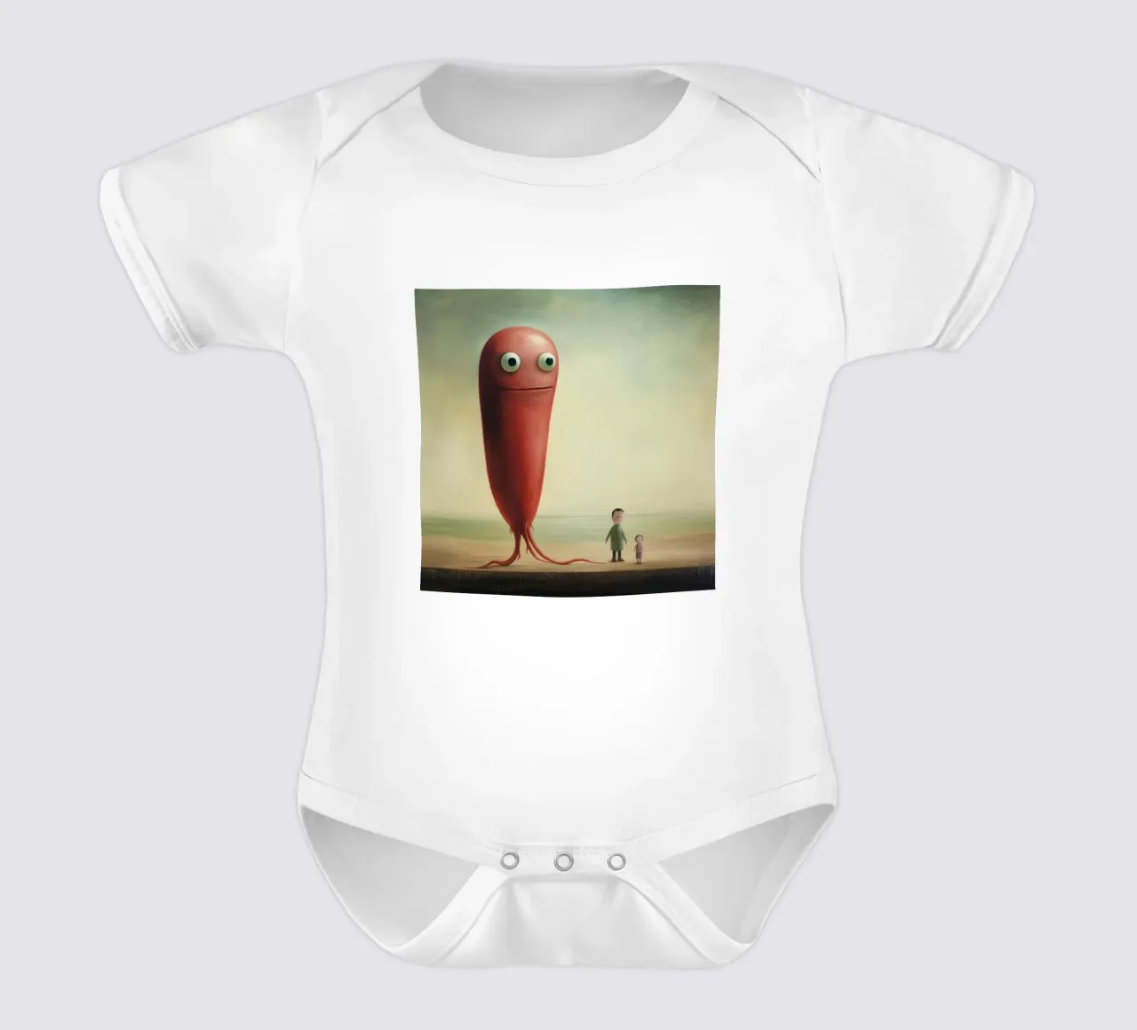 Anticipo minimo 1 body neonato maniche corte da Minimal Animal Art