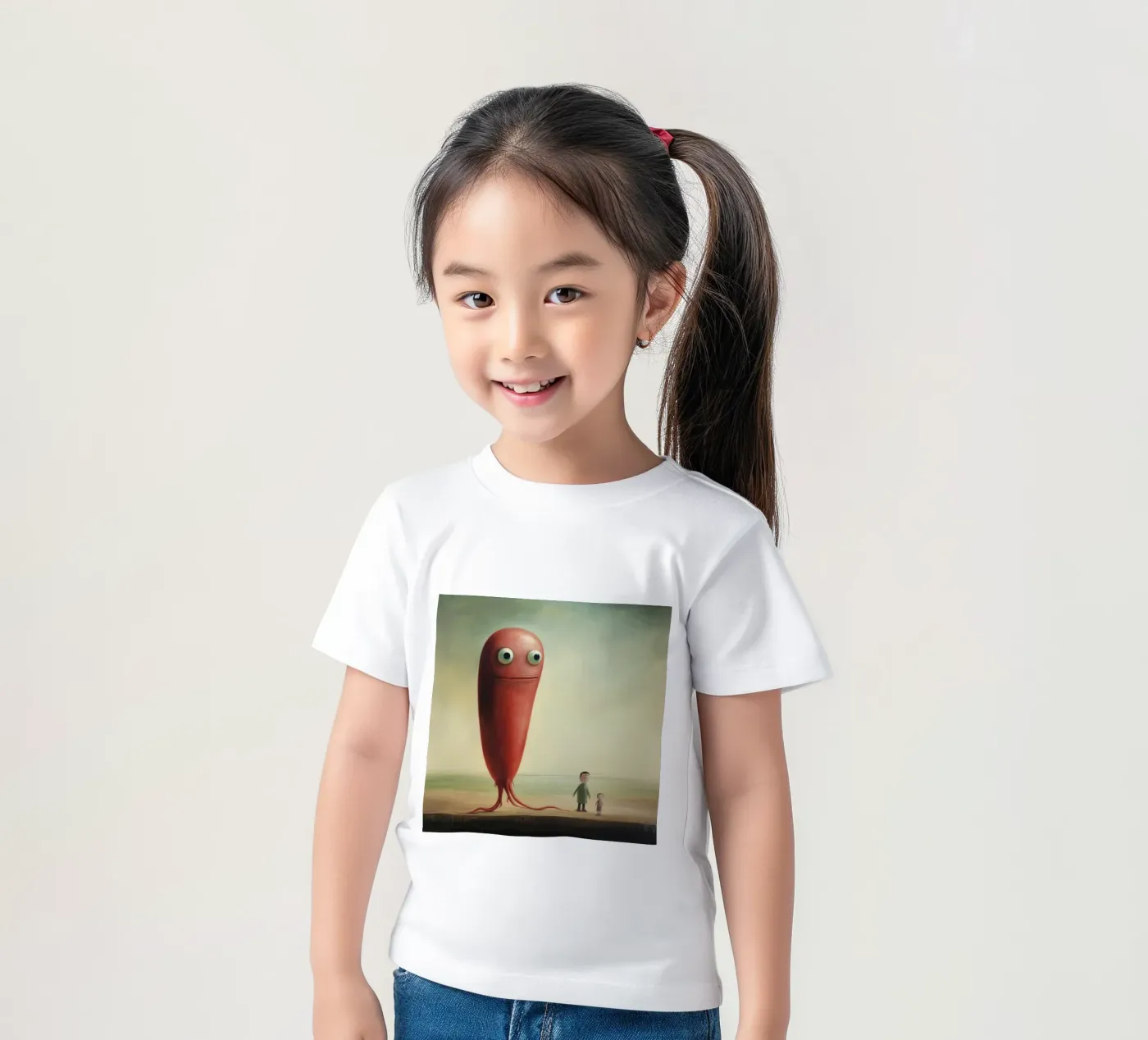 Minimaal paling kinder t-shirt van Minimal Animal Art