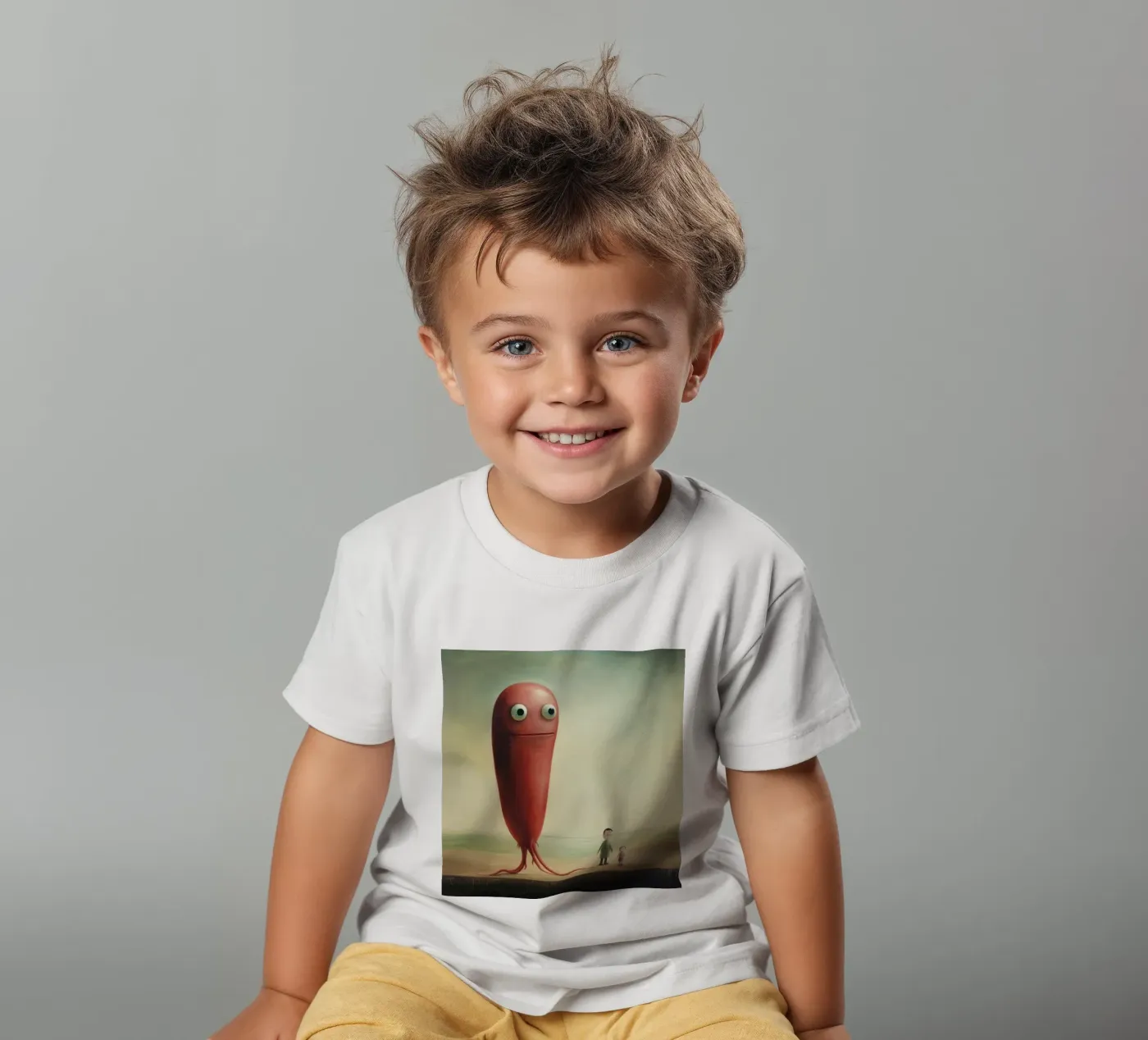 Minimaal paling kinder t-shirt van Minimal Animal Art