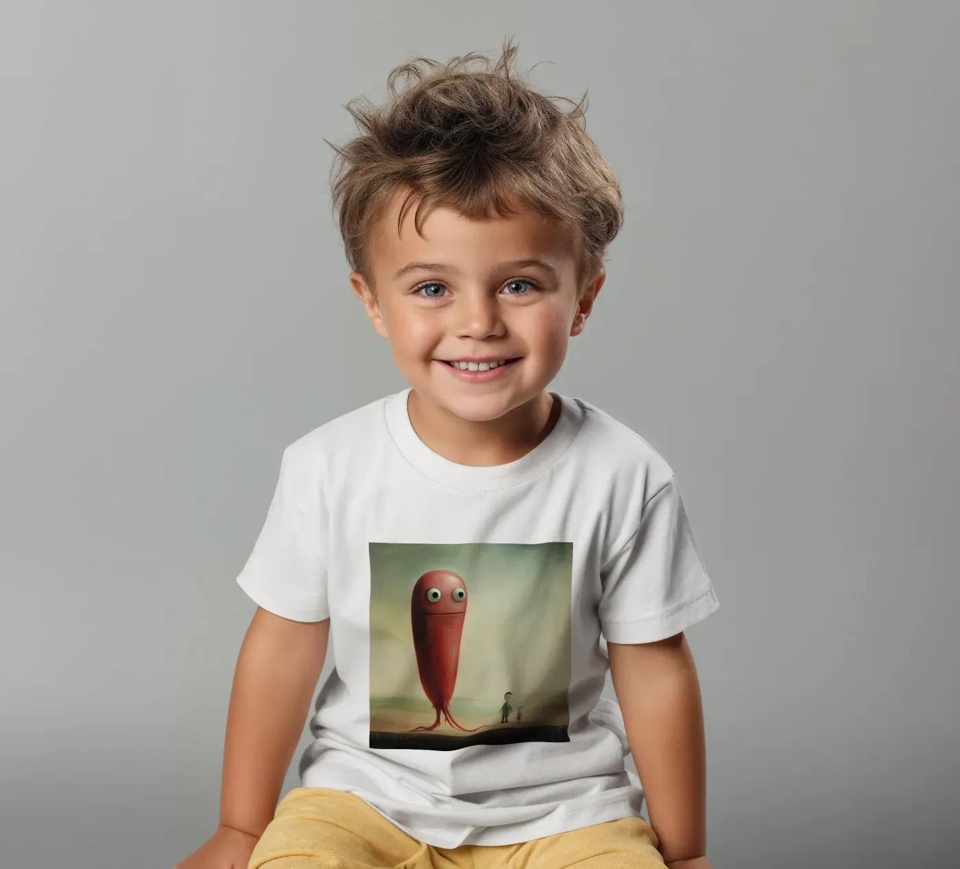 Minimaal paling kinder t-shirt van Minimal Animal Art