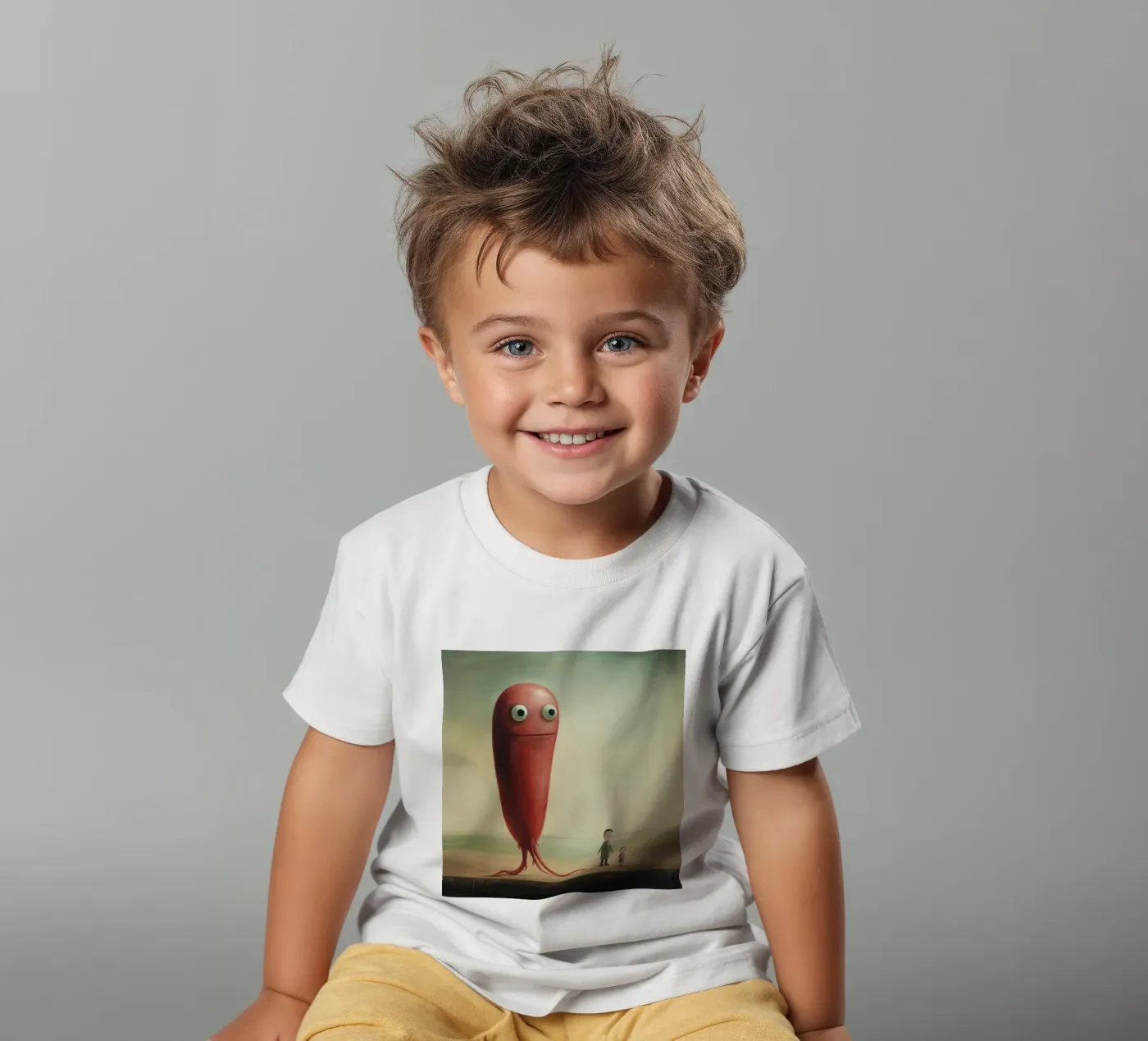Minimo Eel t-shirt bambini da Minimal Animal Art
