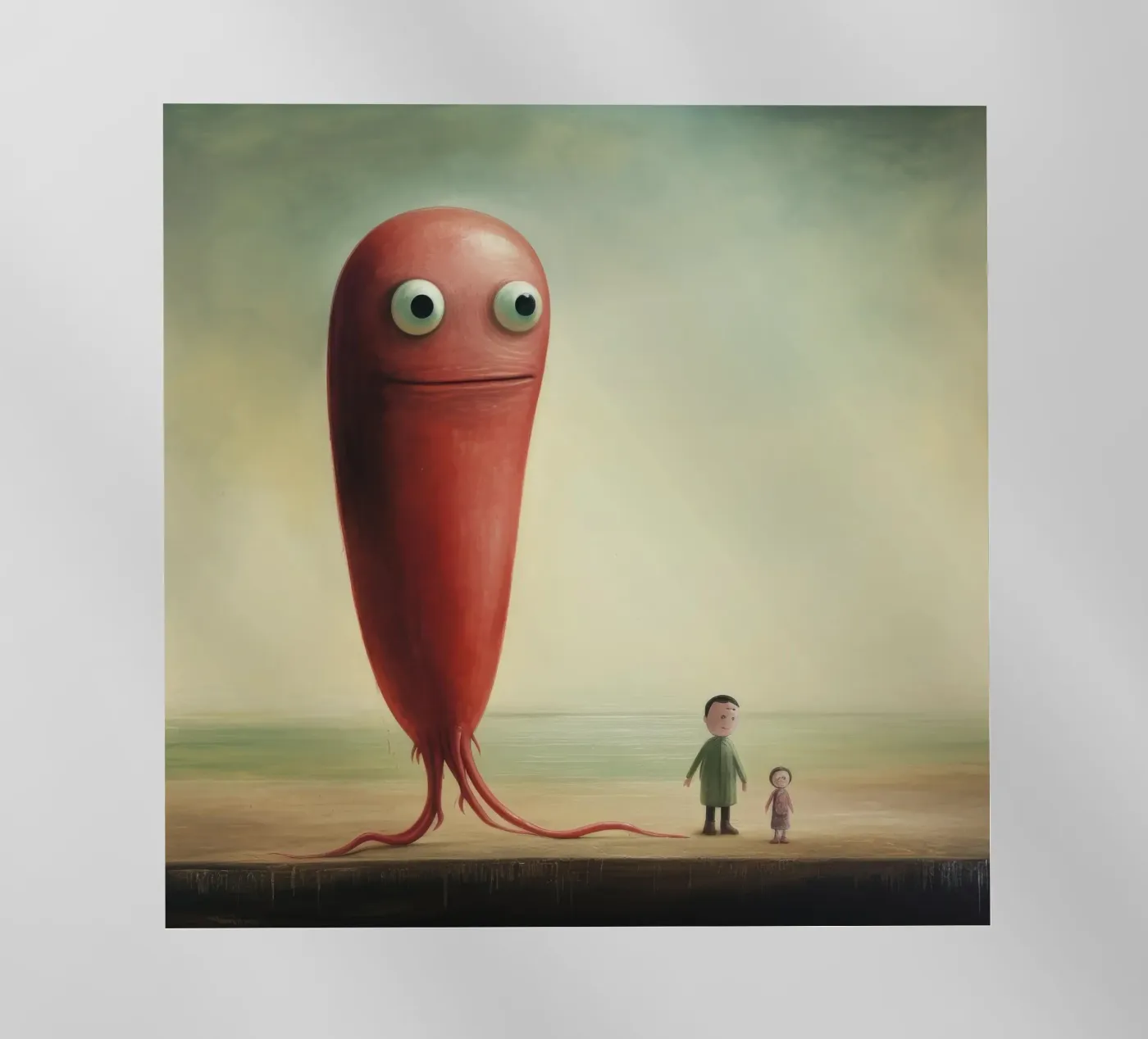 Minimaal paling backlit folie van Minimal Animal Art
