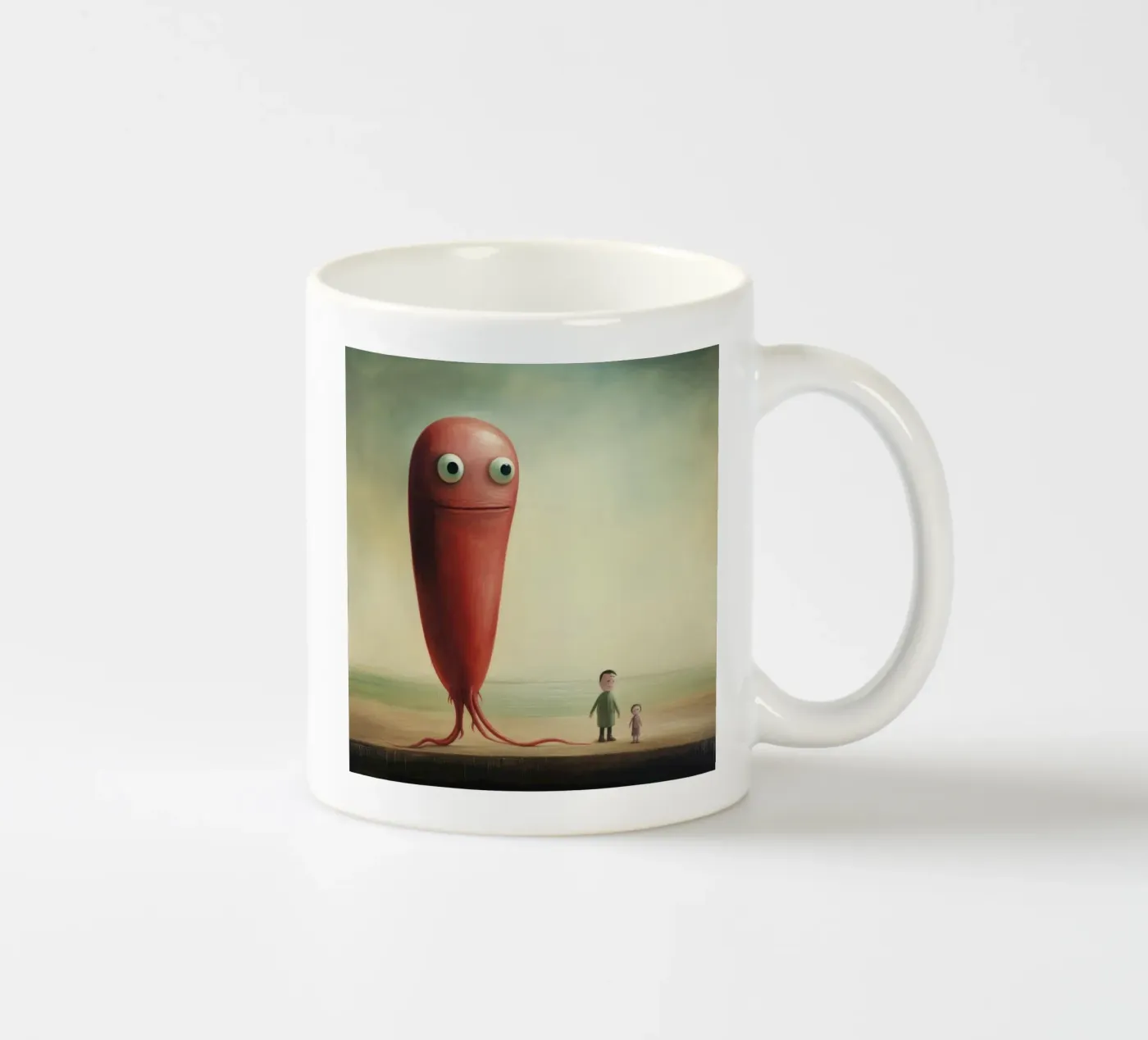 Minimal Eel Keramik Tasse von Minimal Animal Art