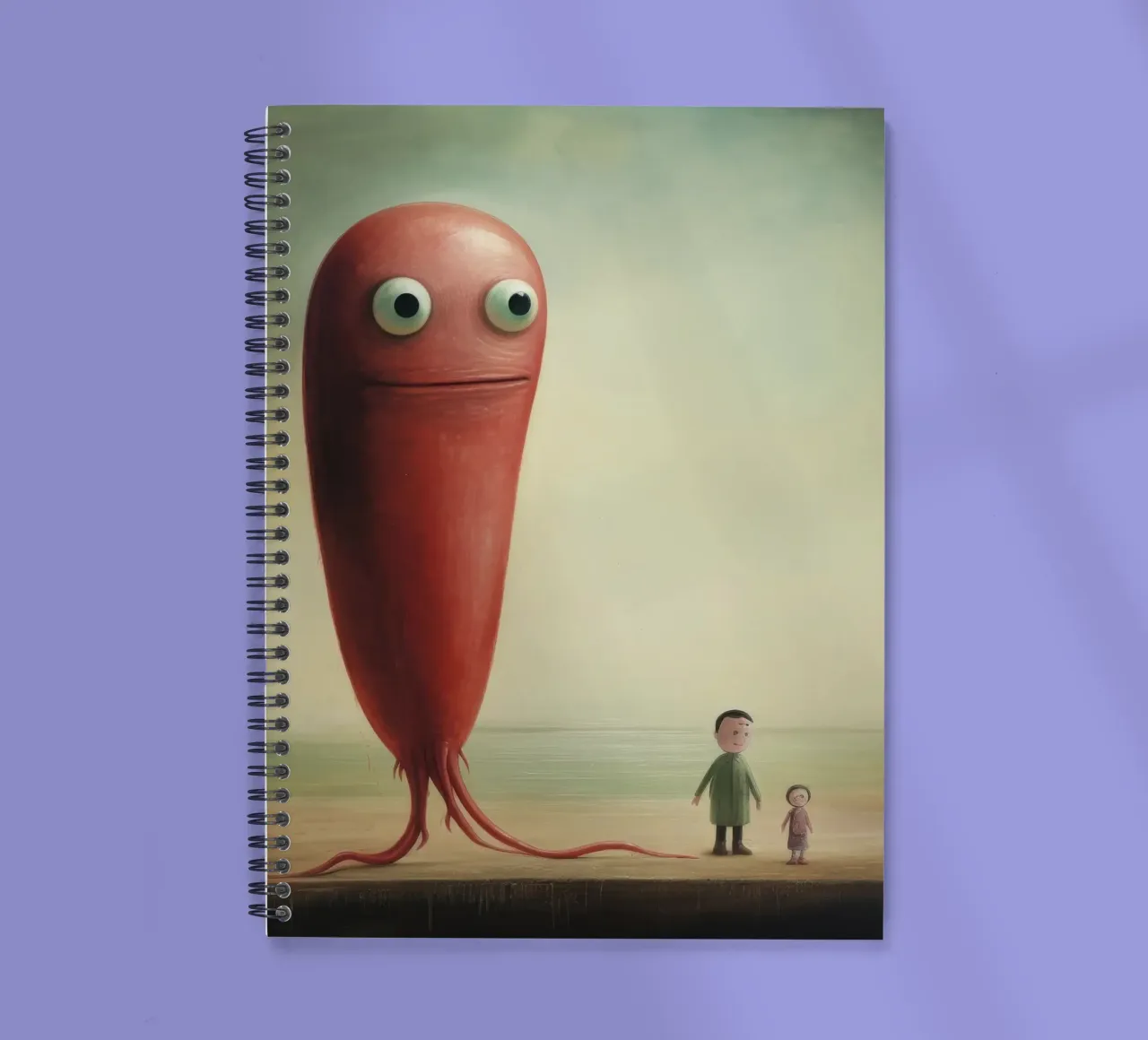 Minimum Advance 1 spiral notebook by Minimal Animal Art