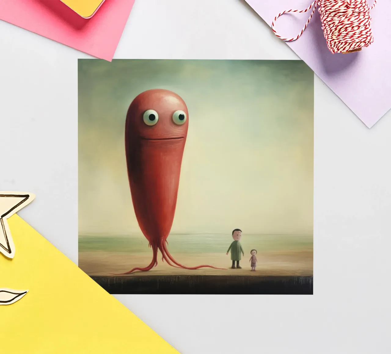 Minimo Eel adesivo da Minimal Animal Art