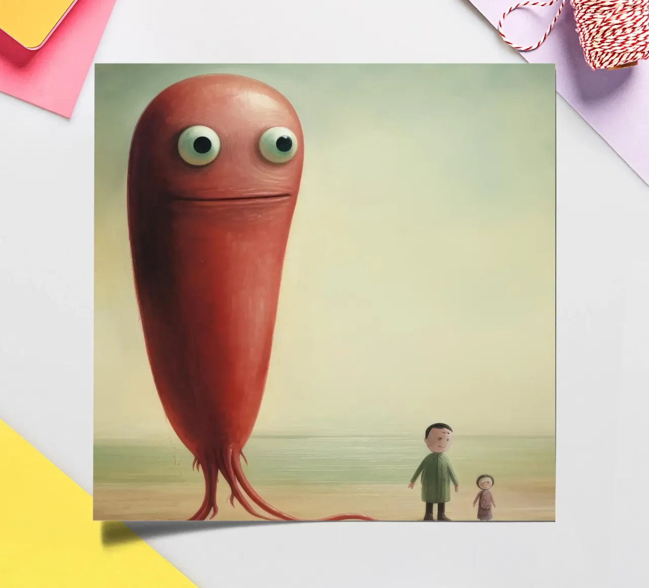 Minimal Eel sticker sheet by Minimal Animal Art