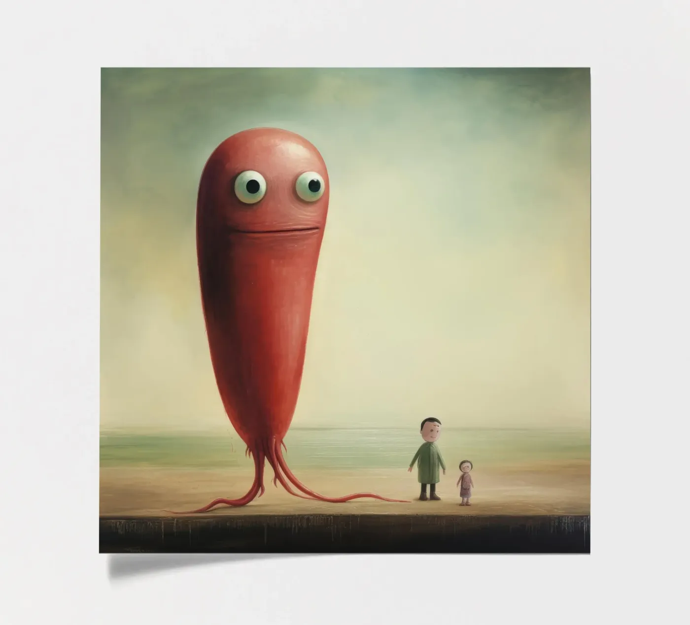 Minimaal paling stickervel van Minimal Animal Art