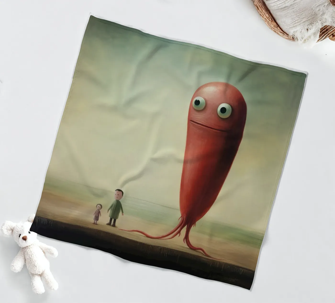 Minimal Eel fleecedeken van Minimal Animal Art