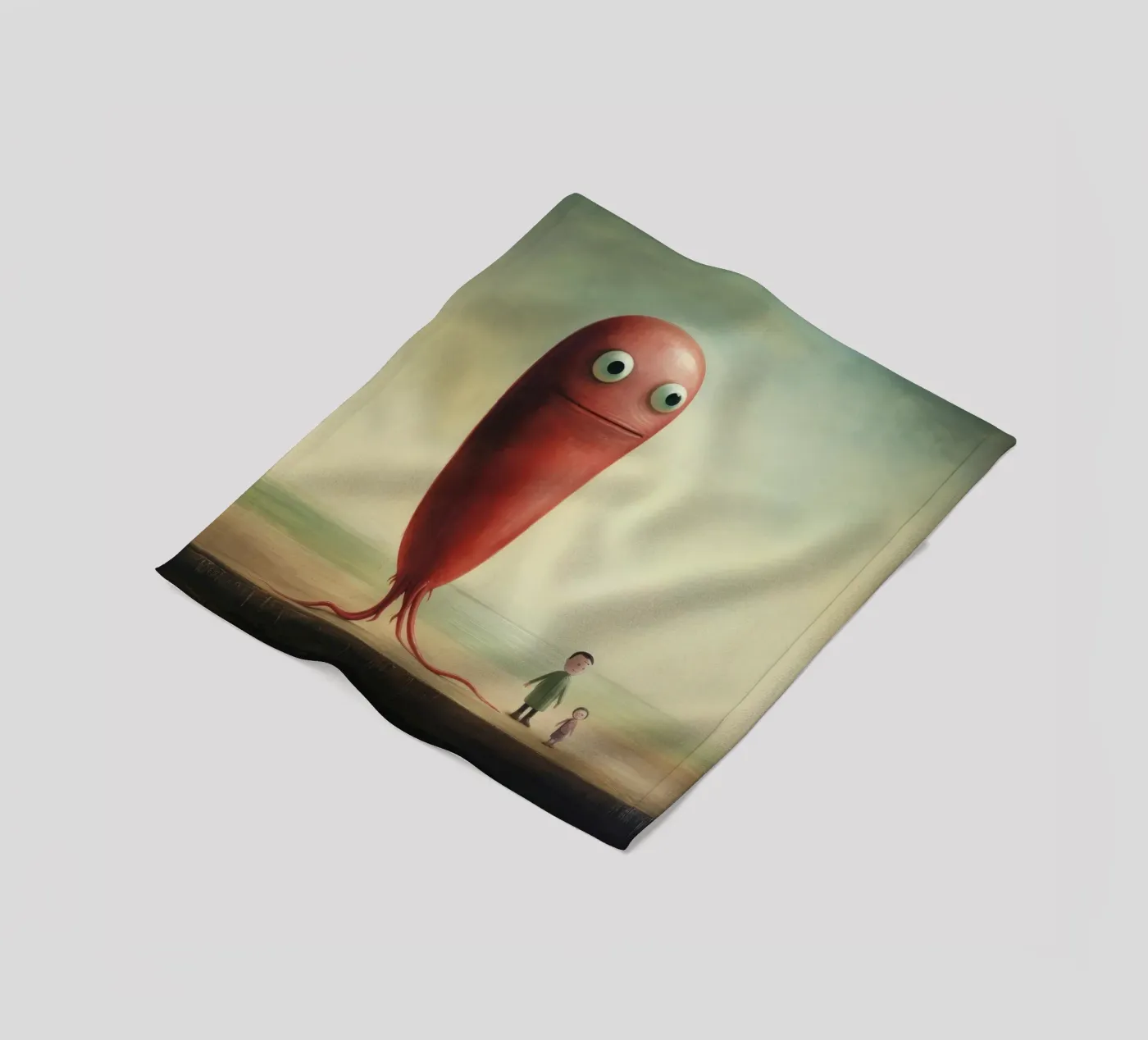 Minimal Eel fleecedeken van Minimal Animal Art