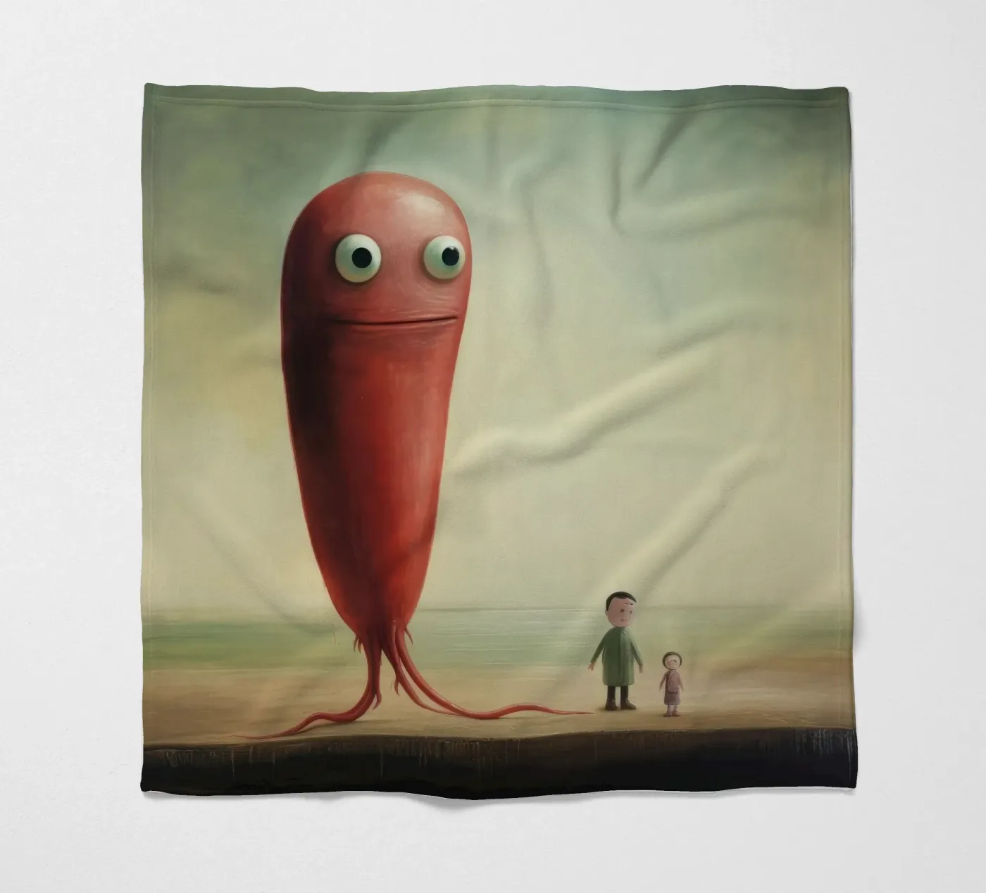 Minimal Eel fleecedeken van Minimal Animal Art