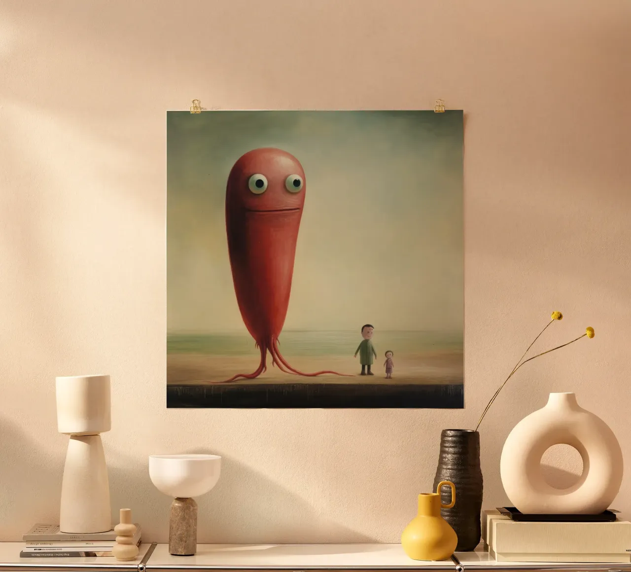 Minimal Eel poster by Minimal Animal Art