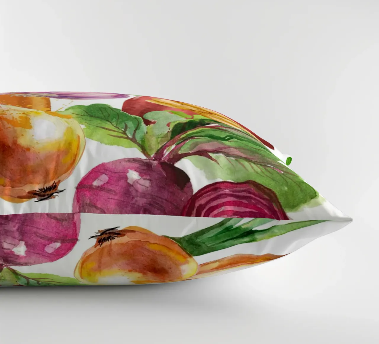 watercolor vegetables cuscino da ramosashop