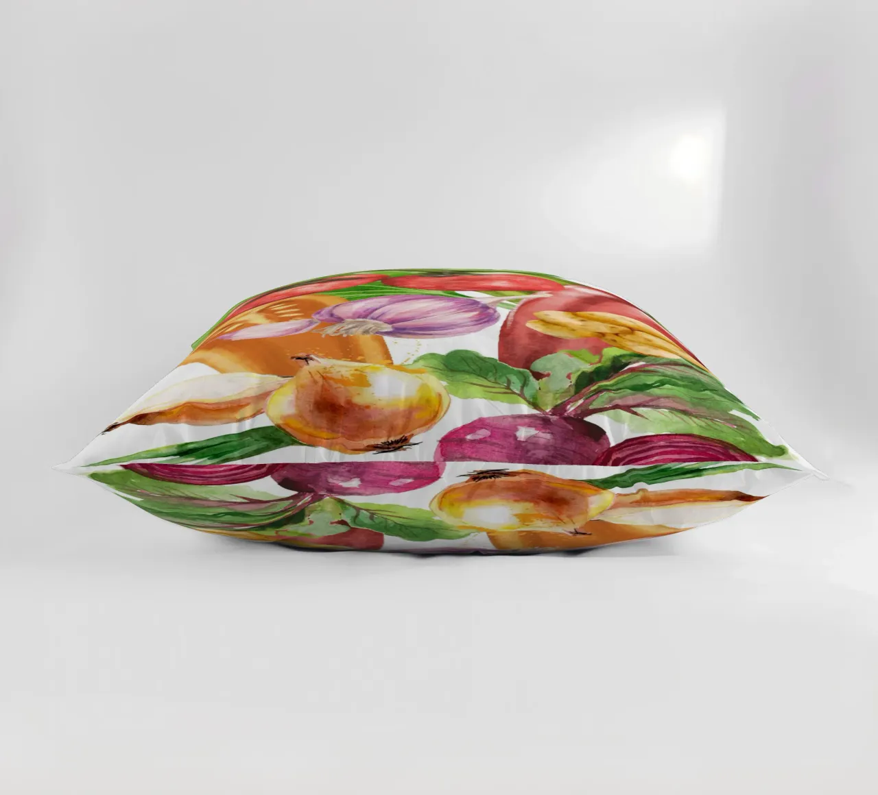watercolor vegetables cuscino da ramosashop