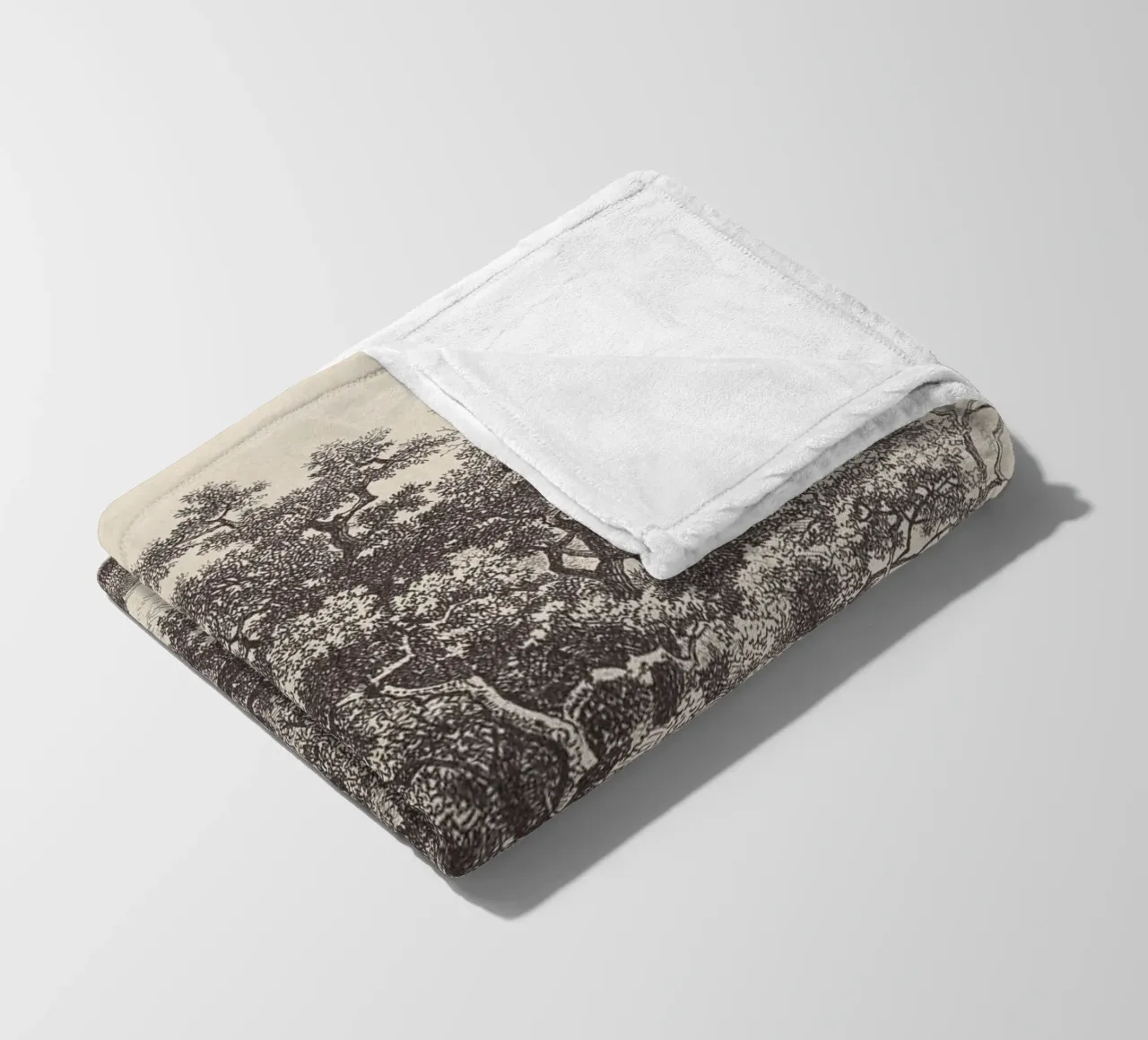 Tree with Stream Landscape coperta in pile da apoloprints