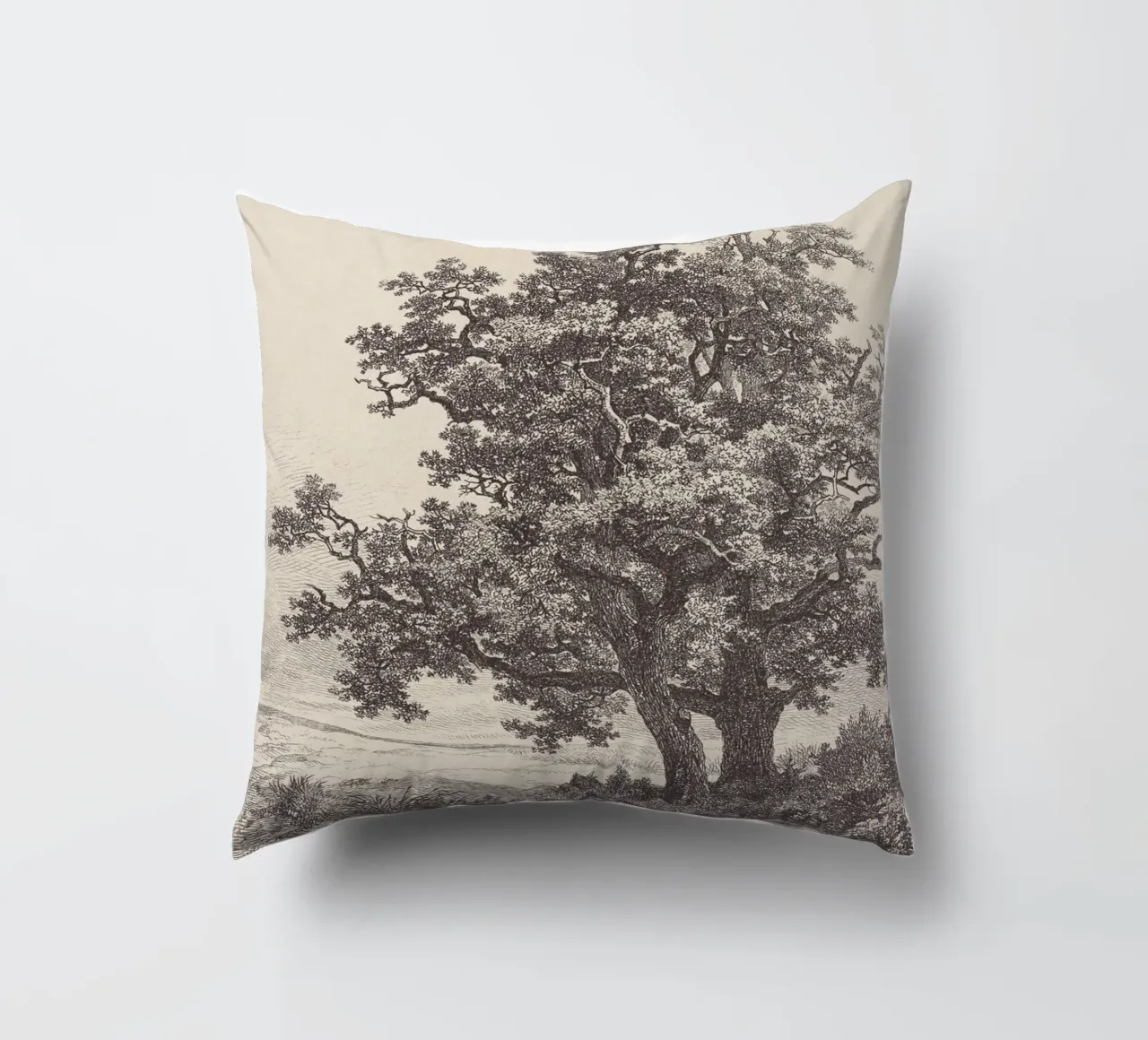 Tree with Stream Landscape cuscino da apoloprints