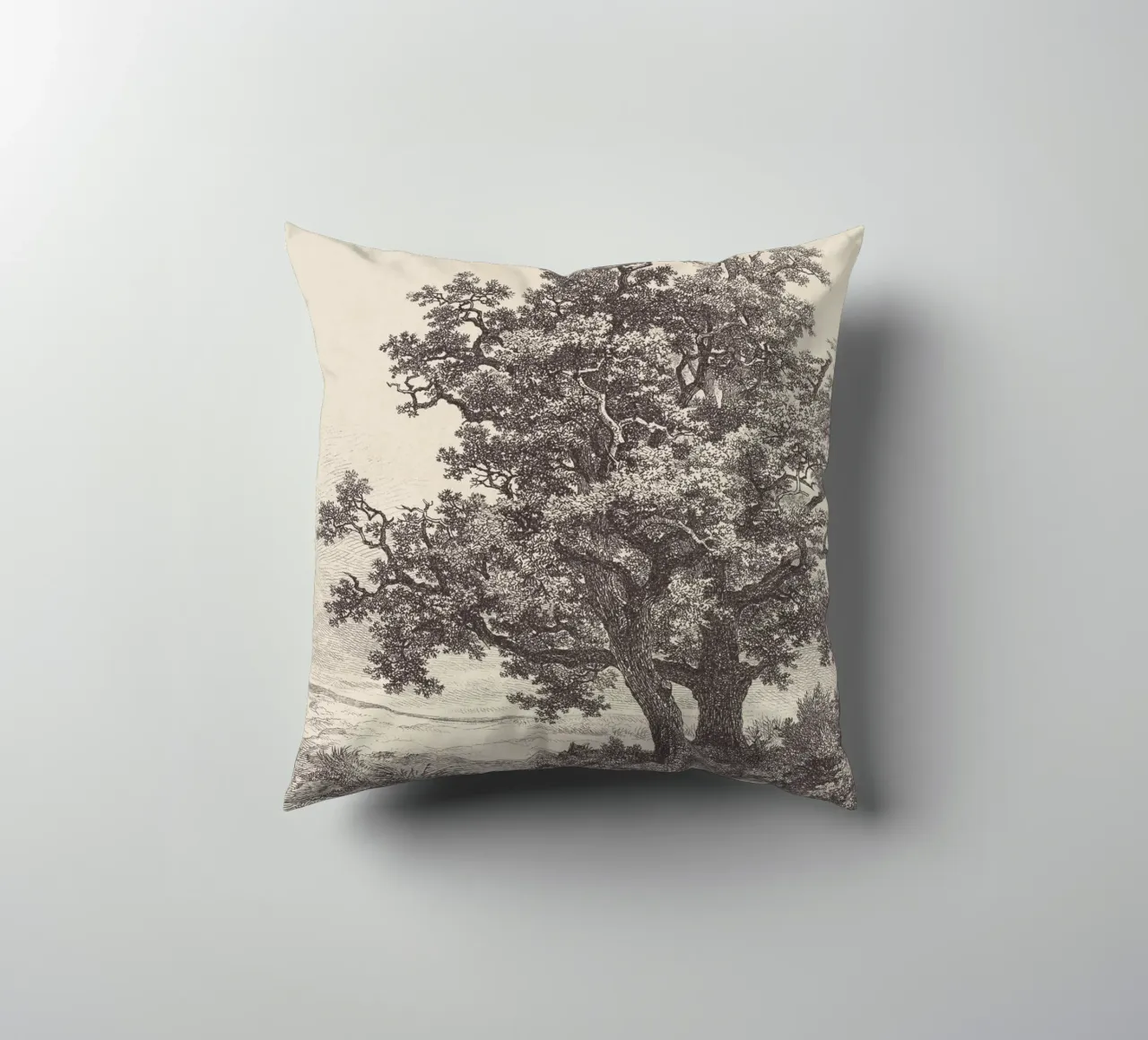 Tree with Stream Landscape cuscino da apoloprints