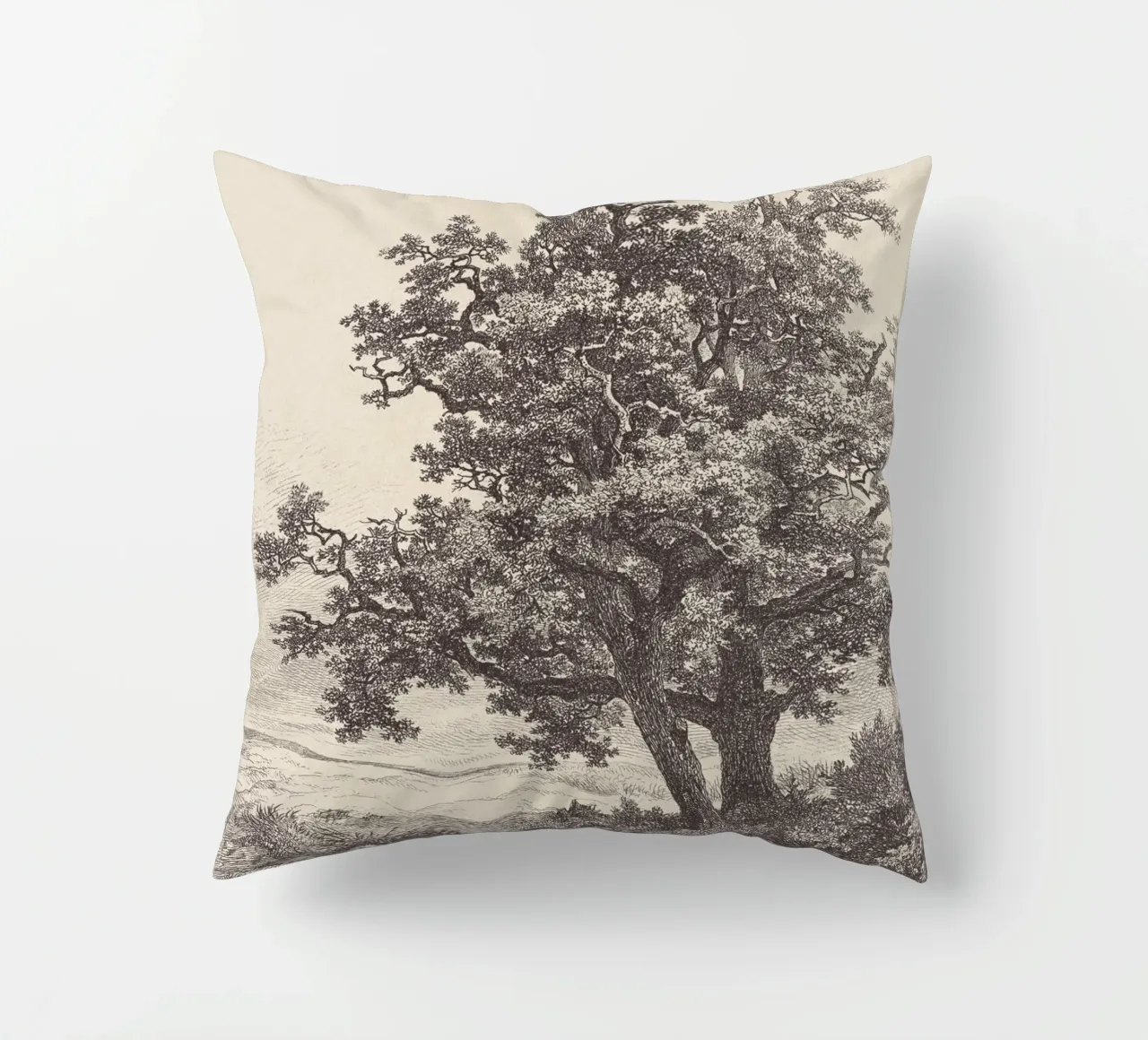 Tree with Stream Landscape cuscino da apoloprints
