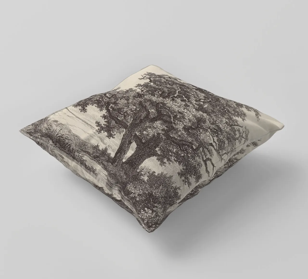 Tree with Stream Landscape cuscino da apoloprints