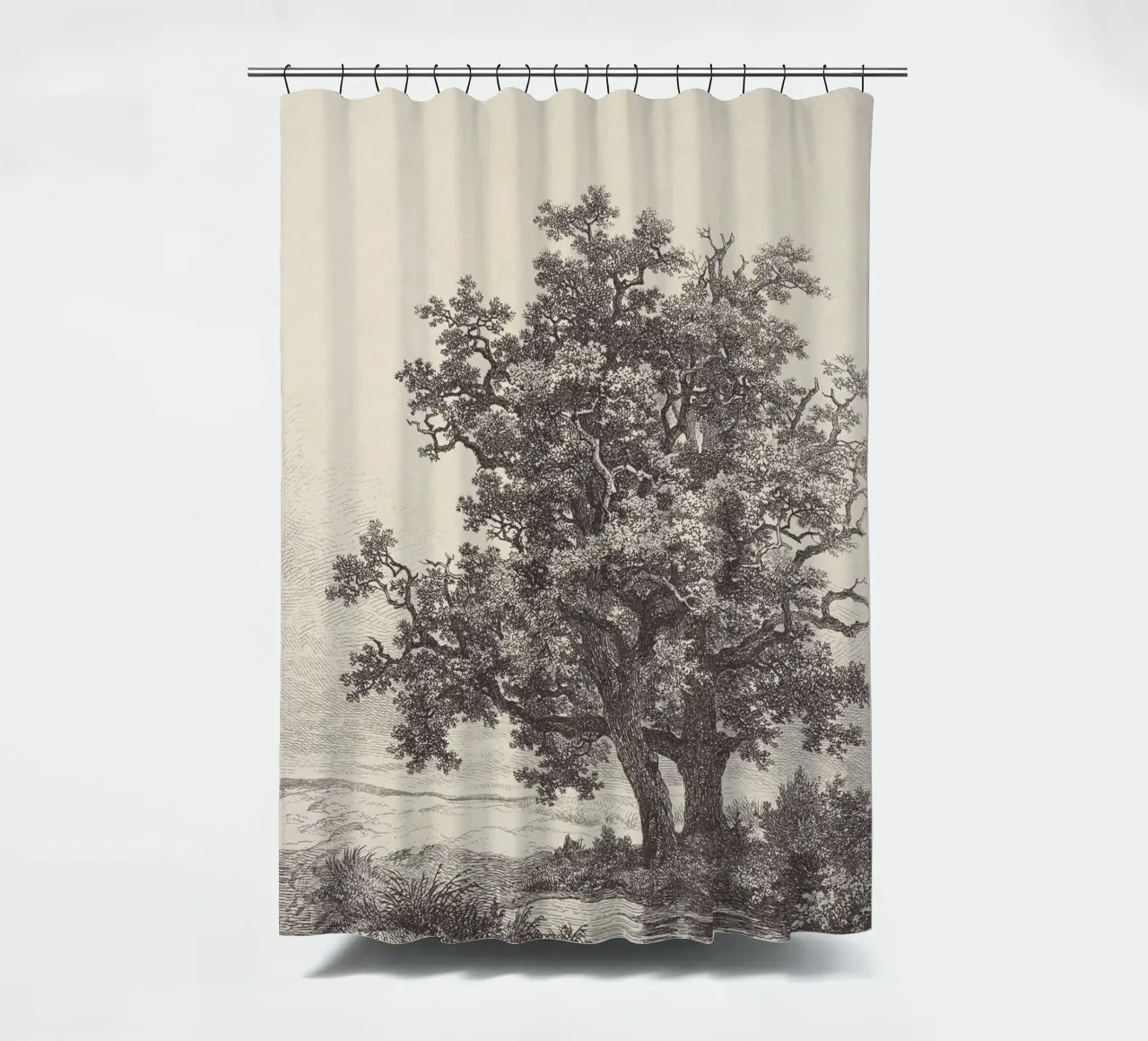 Tree with Stream Landscape tenda da doccia da apoloprints