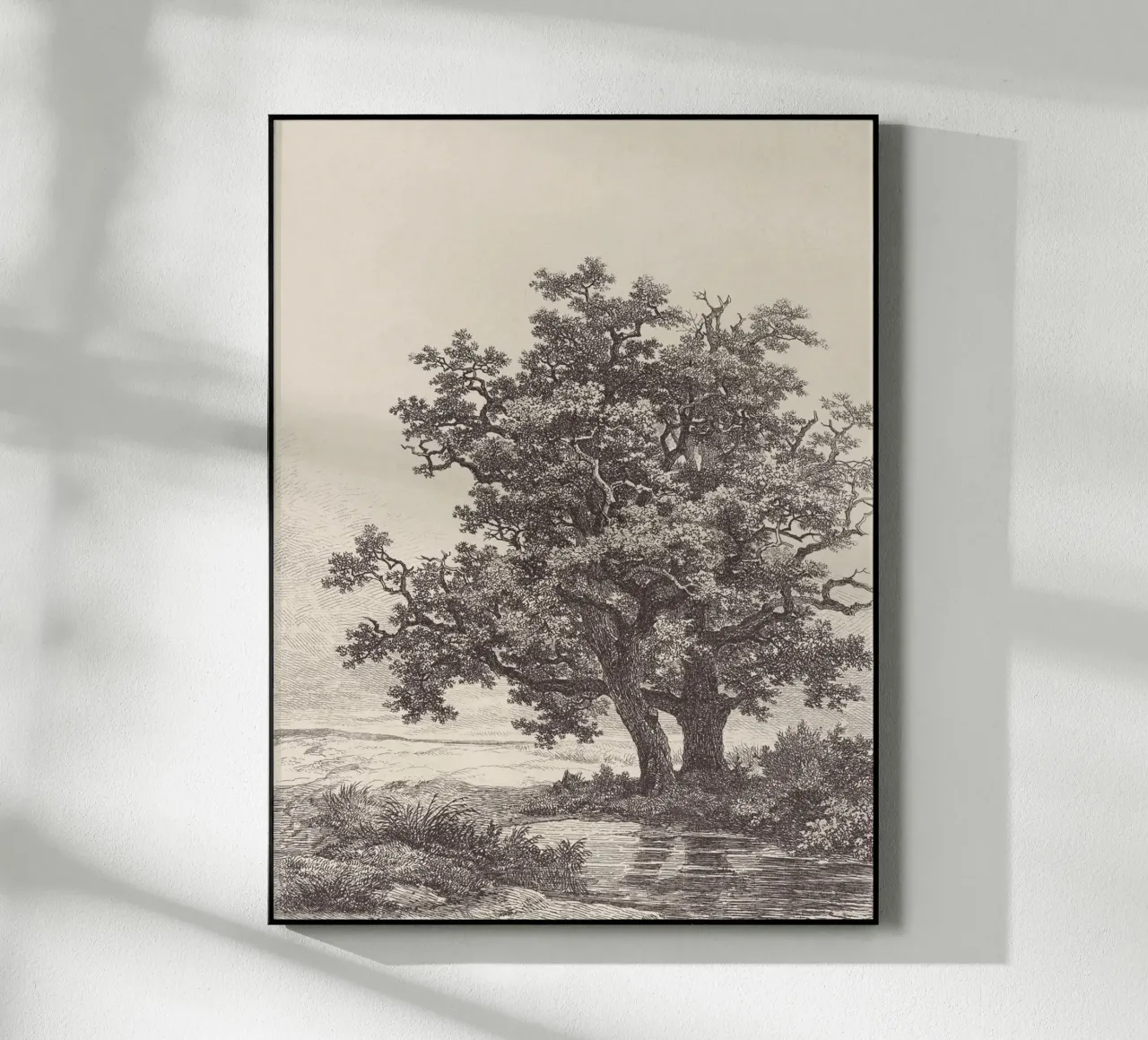 Tree with Stream Landscape plexiglass da apoloprints