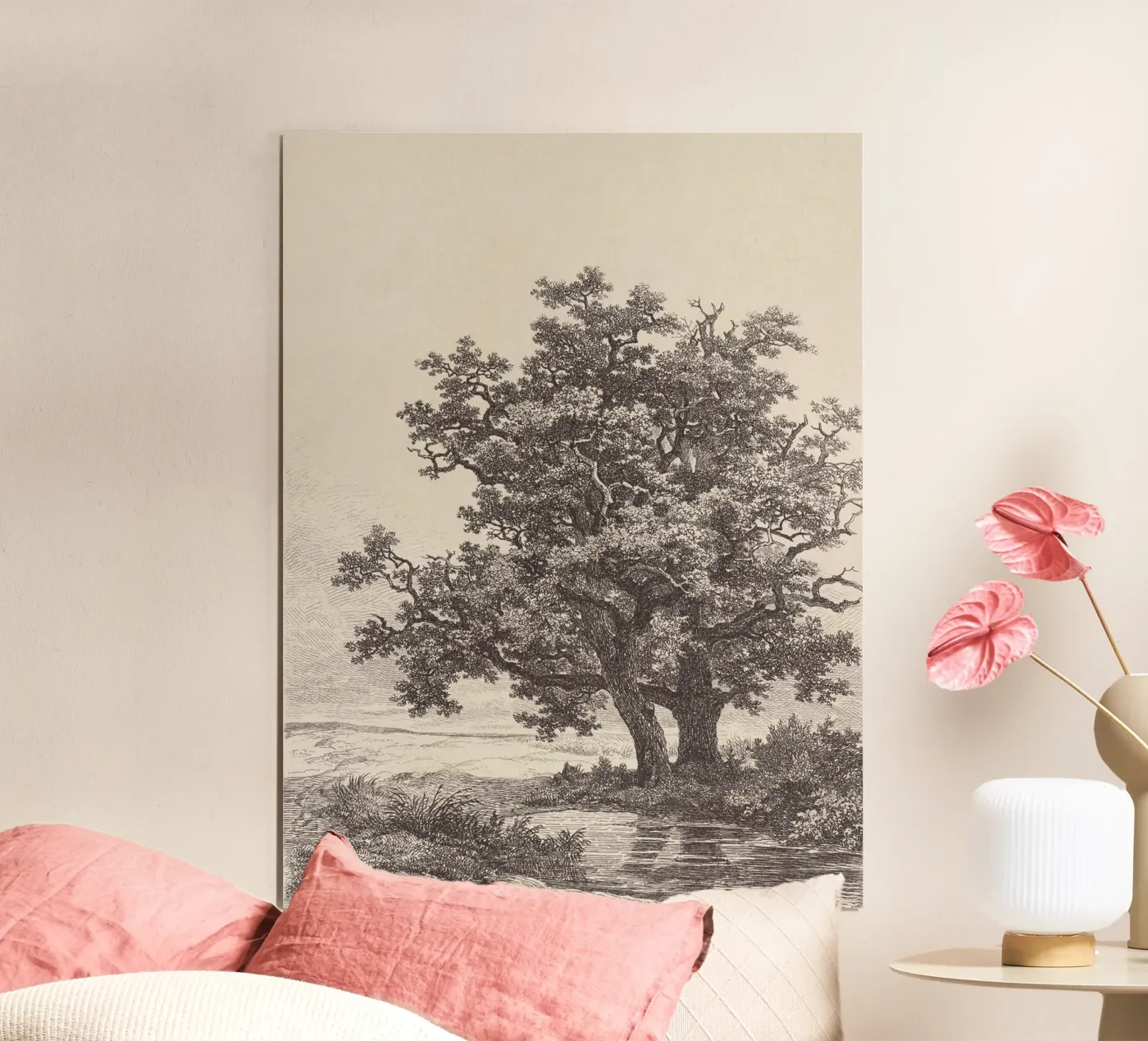 Tree with Stream Landscape poster by Apolo Prints