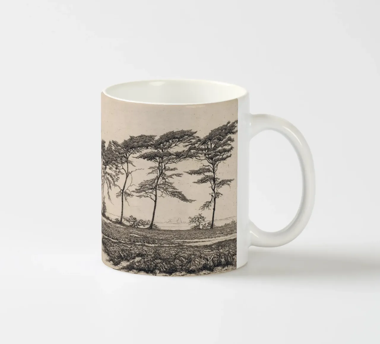 Pine Tree Landscape tazza in ceramica da apoloprints