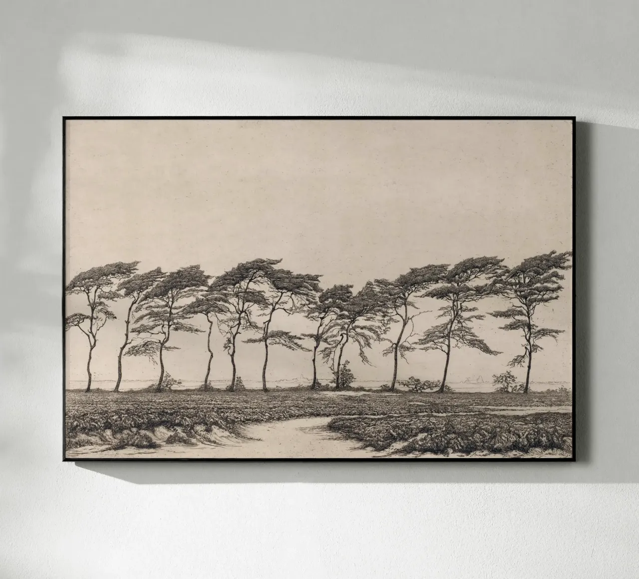 Pine Tree Landscape Acryl-Glas von apoloprints