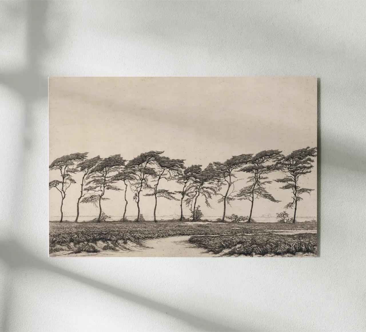 Pine Tree Landscape Acryl-Glas von apoloprints