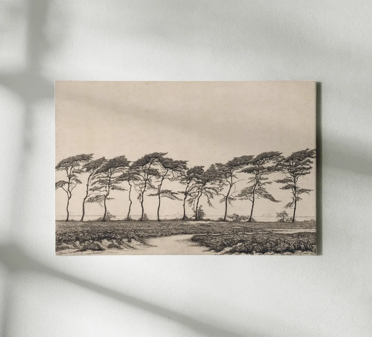 Pine Tree Landscape canvas by apoloprints