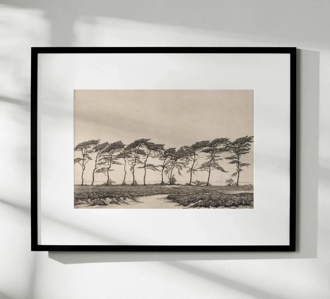 Pine Tree Landscape poster by apoloprints
