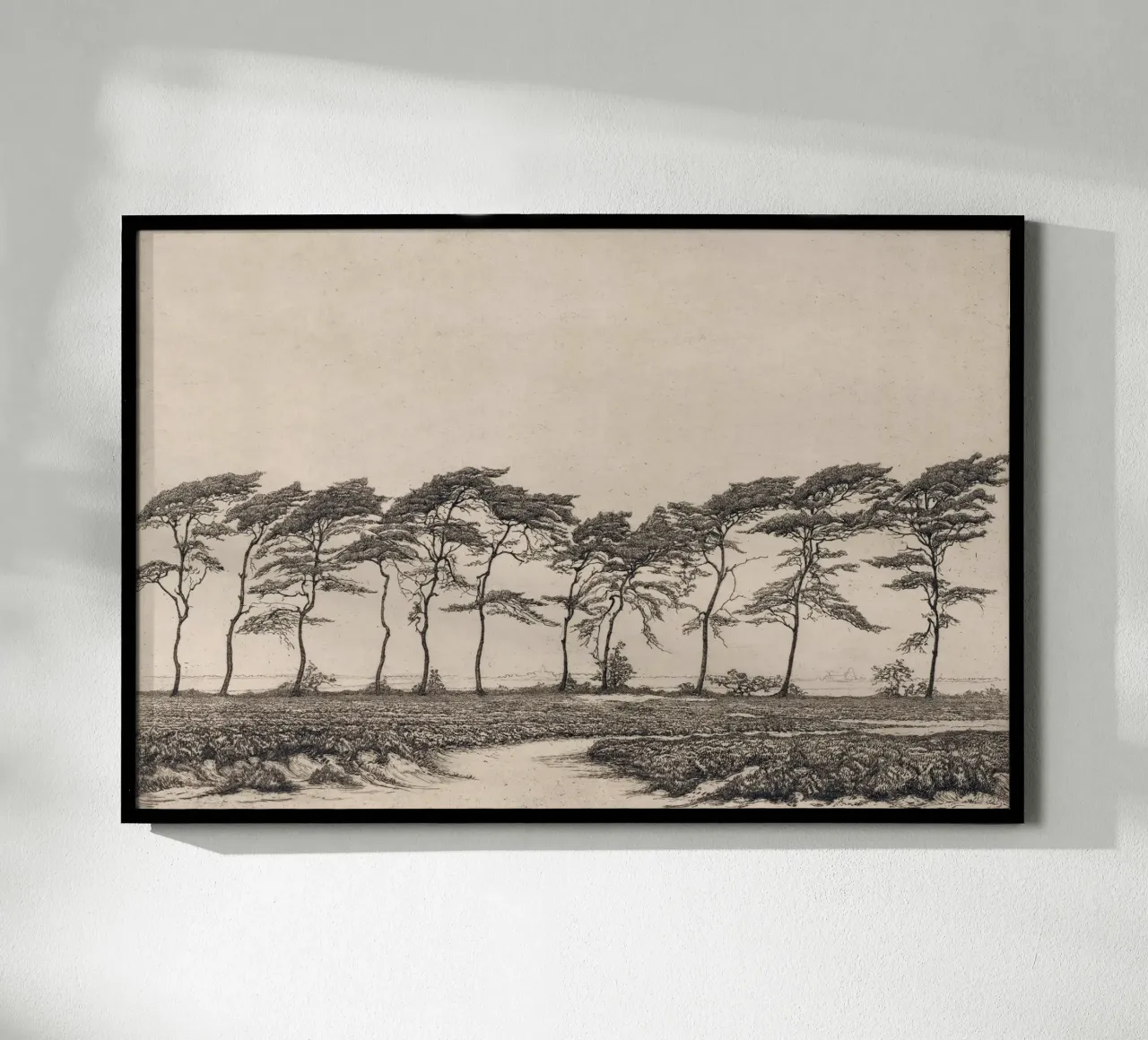 Pine Tree Landscape poster by apoloprints