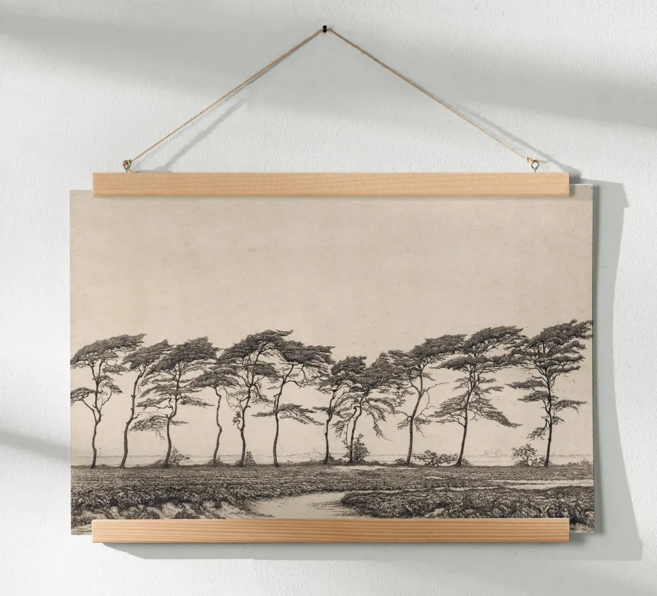 Pine Tree Landscape poster by apoloprints