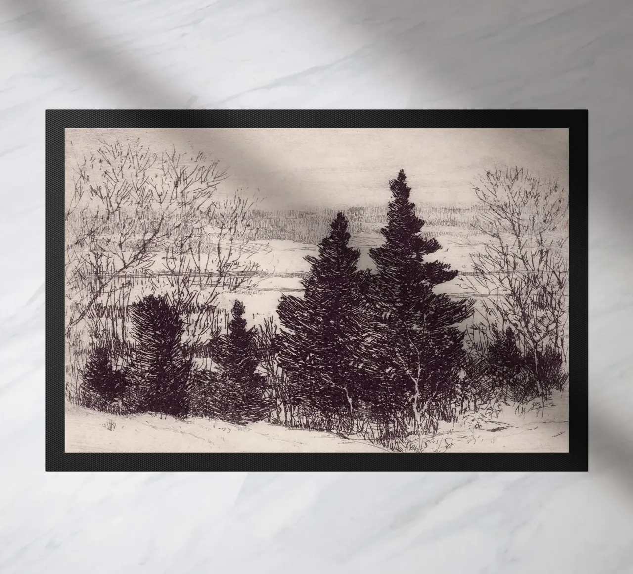 Winter Landscape Sketch zerbino da apoloprints