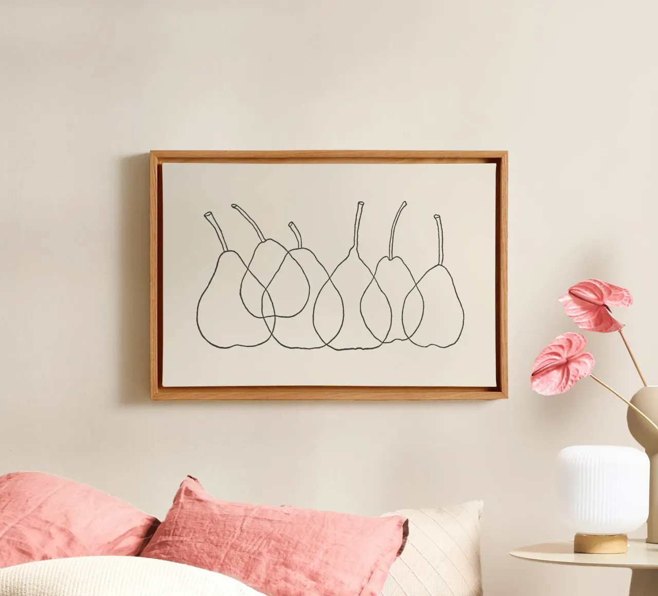 Abstract Pears tela con Cornice a cassetta da apoloprints