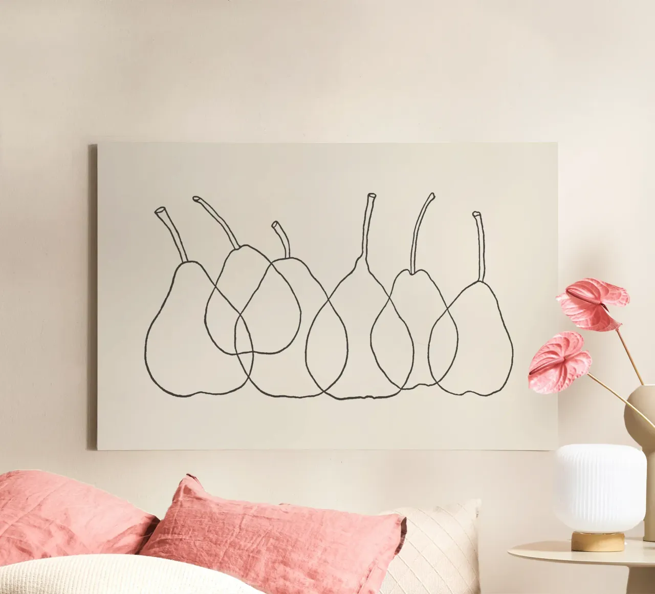 Abstract Pears tela con Cornice a cassetta da apoloprints