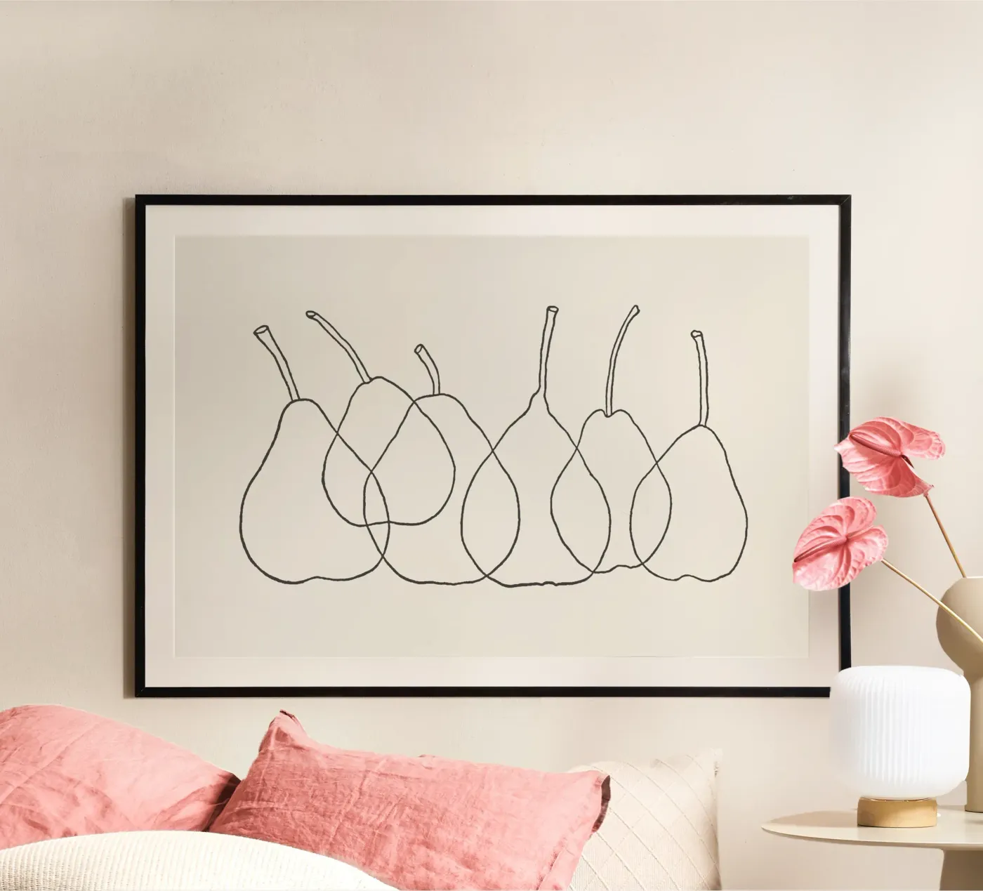 Abstract Pears poster by Apolo Prints