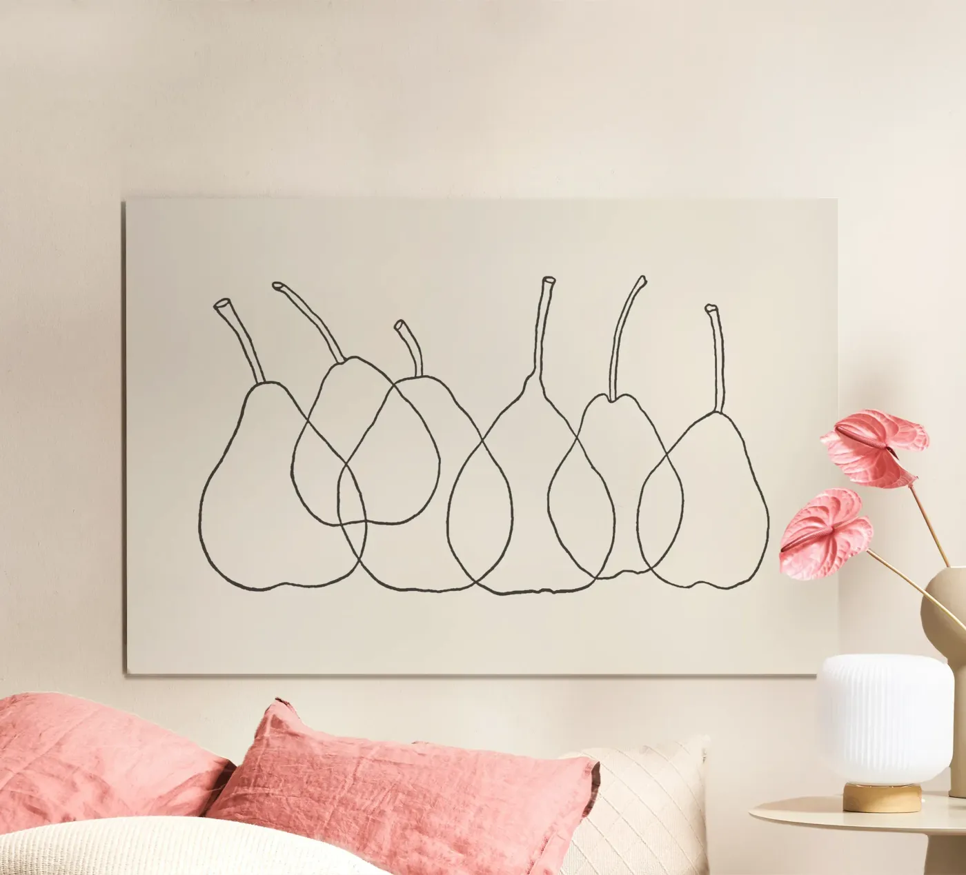 Abstract Pears poster by Apolo Prints